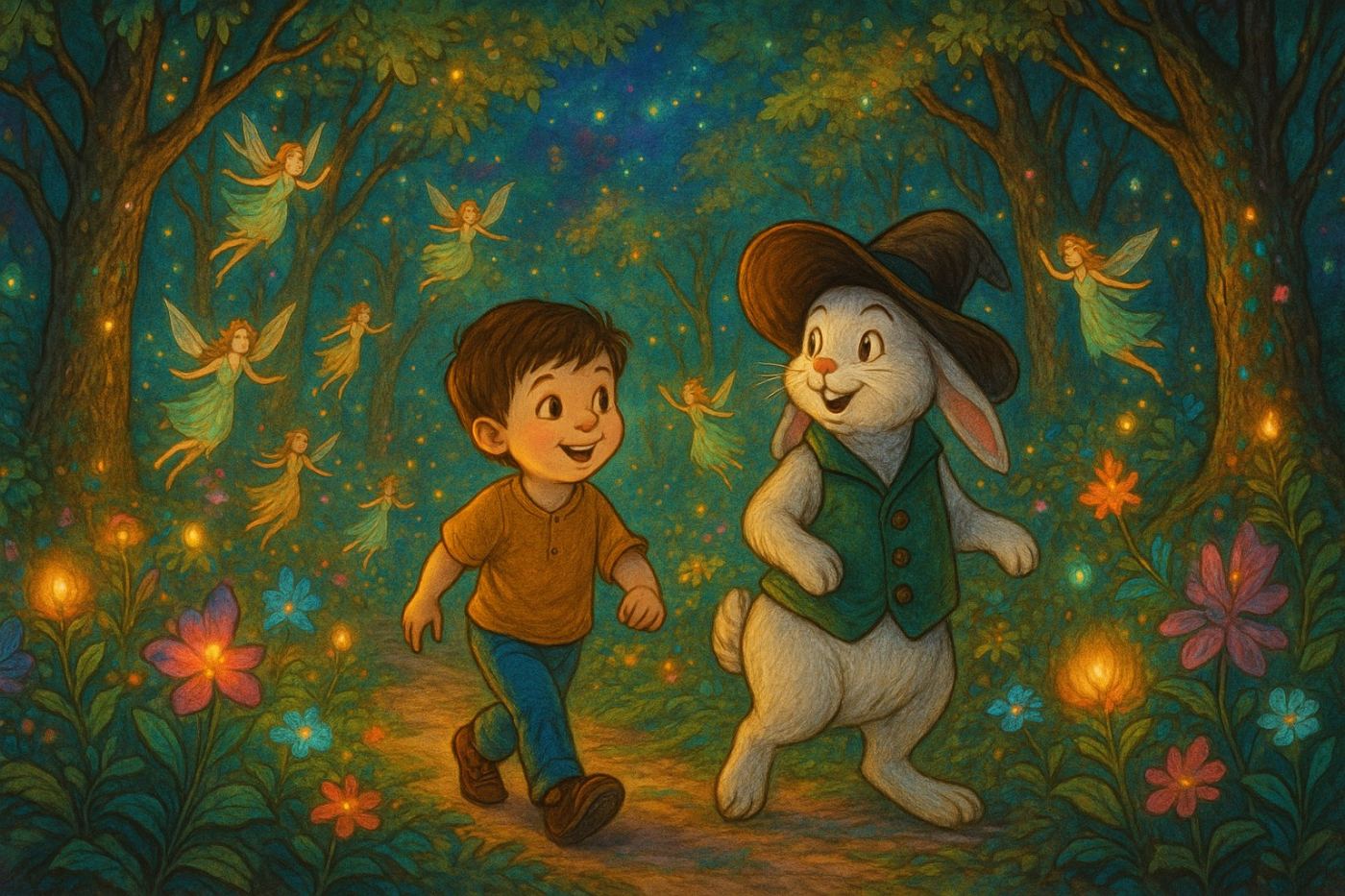 Illustration from Aventurile lui Max în Tărâmul Magic