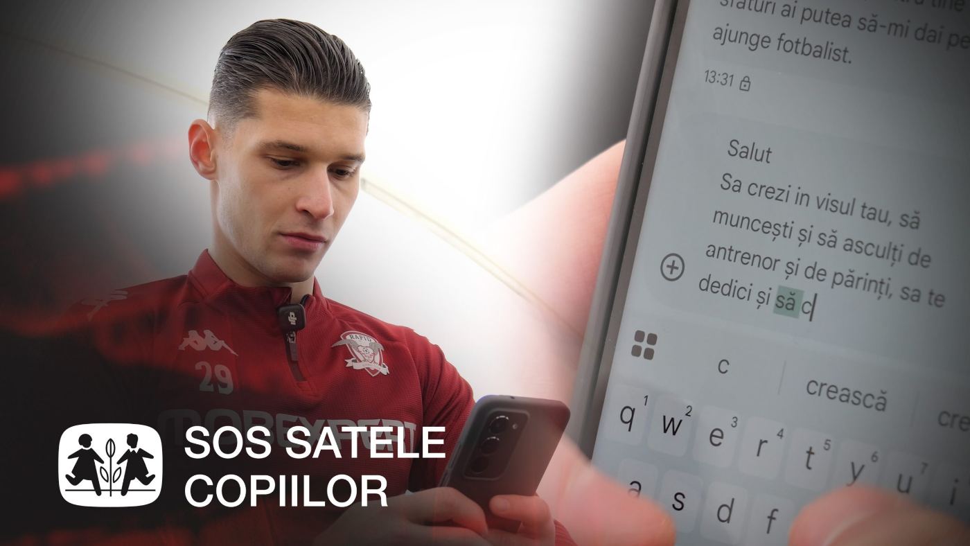 Image published by FC Rapid for Alexandru Dobre’s participation in The hour that counts